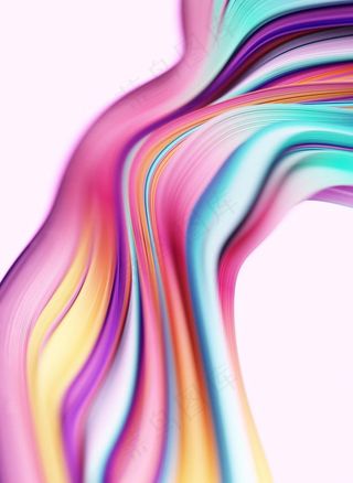 多彩丝带底纹图片