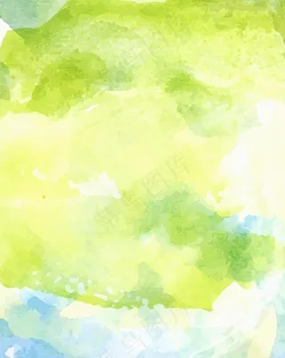 绿色水彩背景图片