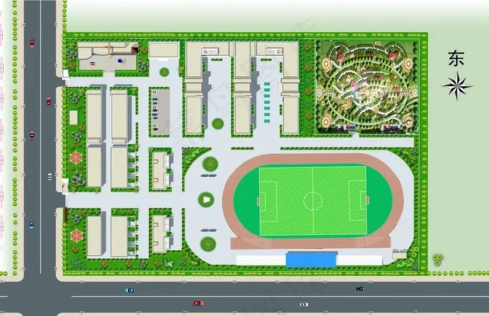 学校平面规划图图片