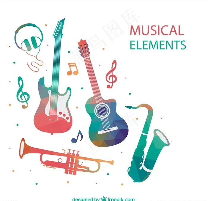 矢量乐器图片cdr矢量模版下载