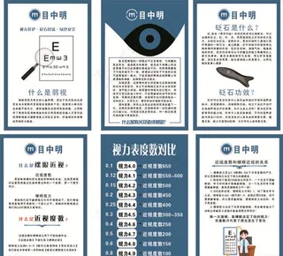 目中明  视力养护  视力表图片