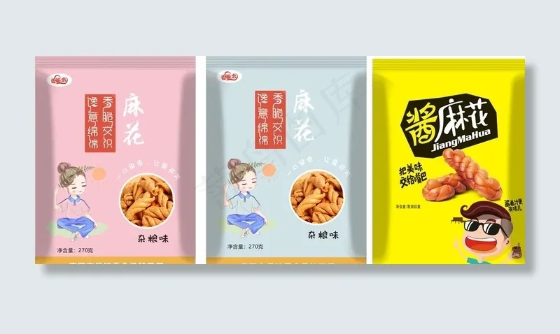 麻花包装图片cdr矢量模版下载