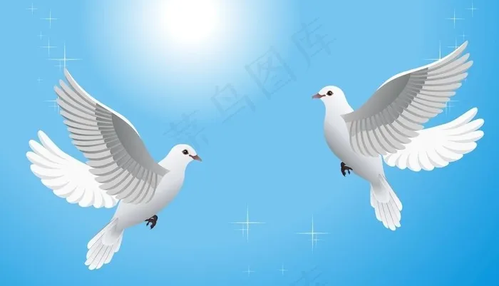 和平鸽子图片cdr矢量模版下载
