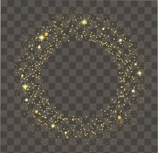 圆形金色闪光图片