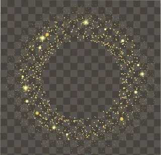 圆形金色闪光图片