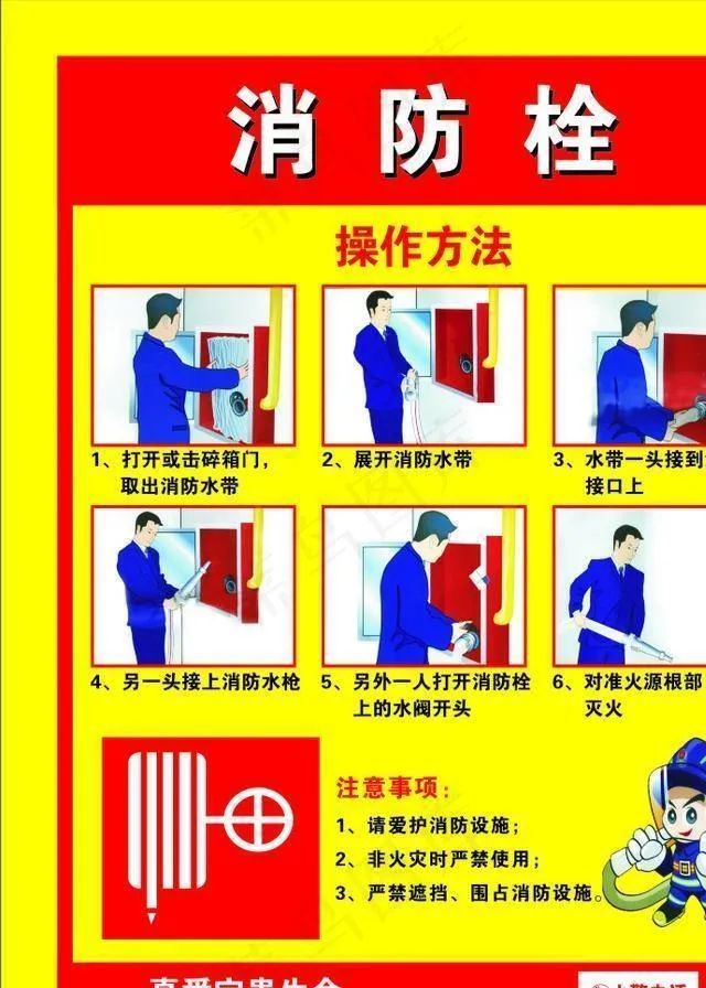消防栓图片cdr矢量模版下载