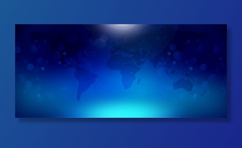 蓝色光晕星点地图背景图片