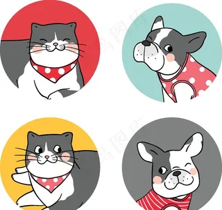 可爱动物小狗头像图片