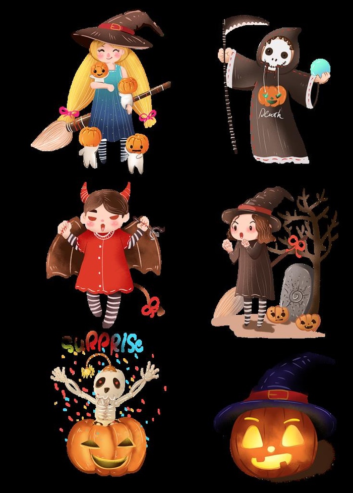 万圣节元素图片