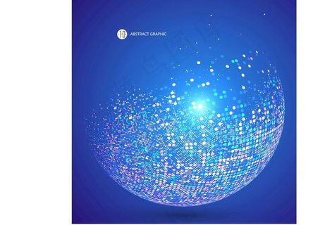 球形粒子背景图片