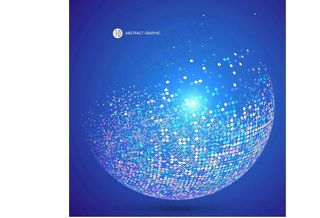 球形粒子背景图片