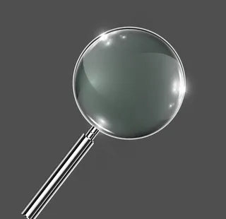 真实立体 放大镜 矢量图片