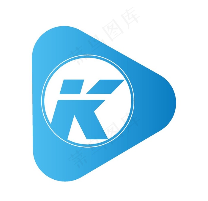 app科技蓝K图标设计图片ai矢量模版下载