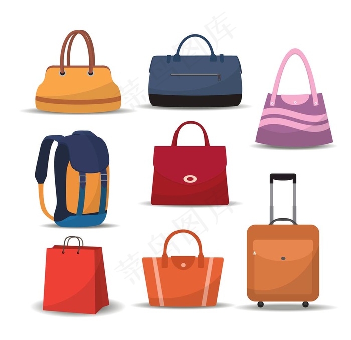 箱包矢量插画素材图片