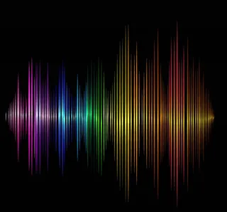 动感音频,背景  彩色声波背景图片