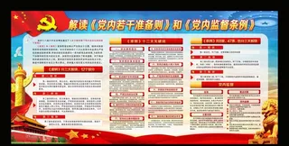 党内政治生活若干准则宣传栏图片