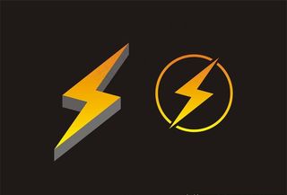 闪电图标矢量素材图片