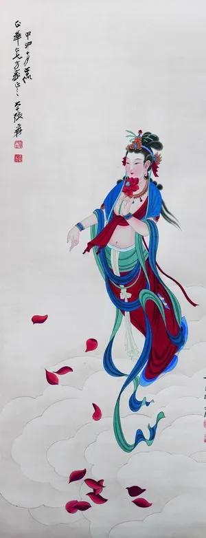 张大千 《菩萨造像》图片