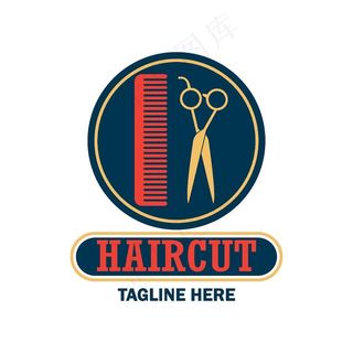 理发店logo图片