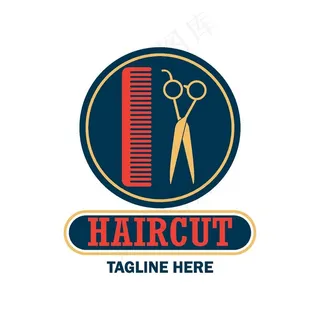 理发店logo图片