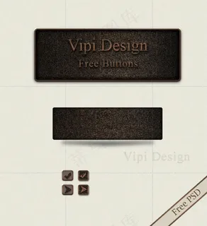 复古写实界面选项按钮图片