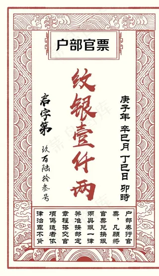 古典 中式 花纹 边框 底图图片