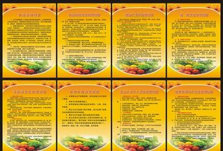 食品安全管理制度 模板亮丽鲜艳图片