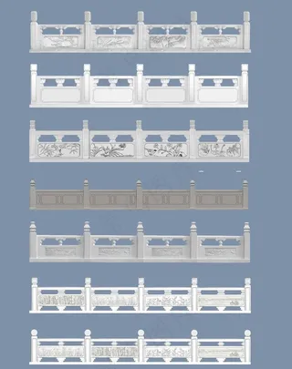 汉白玉栏板设计图片