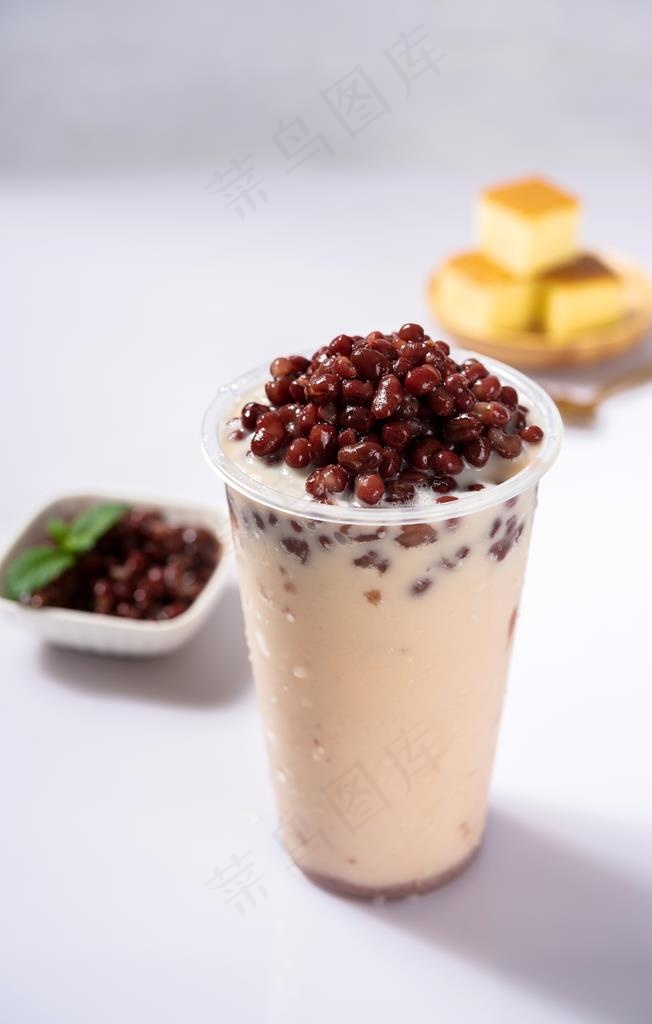 红豆 奶茶图片