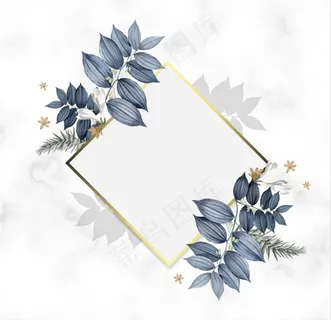 菱形花边边框图片