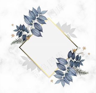 菱形花边边框图片