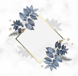 菱形花边边框图片