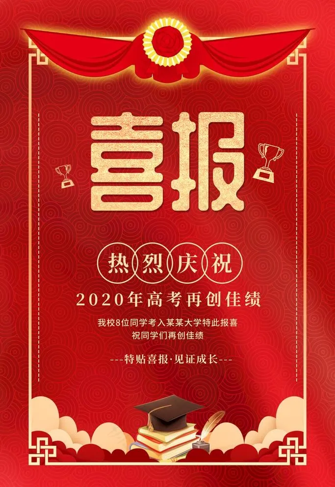 喜报图片(3543X5315(DPI:300))psd模版下载