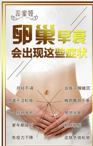 女性私密护理卵巢海报图片