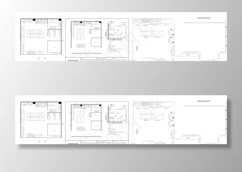 厨房设备布置图图片cdr矢量模版下载