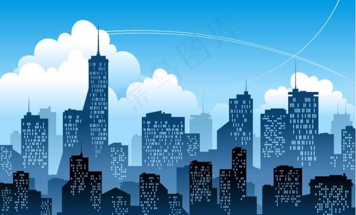 剪影城市图片