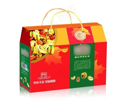 果仁礼盒(展开图)图片 果仁礼盒(展开图)图片