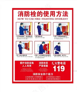 消防栓使用方法图片