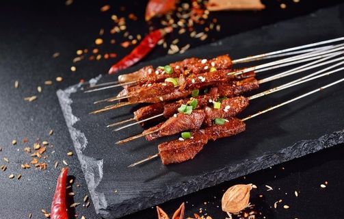 烤牛肉串图片