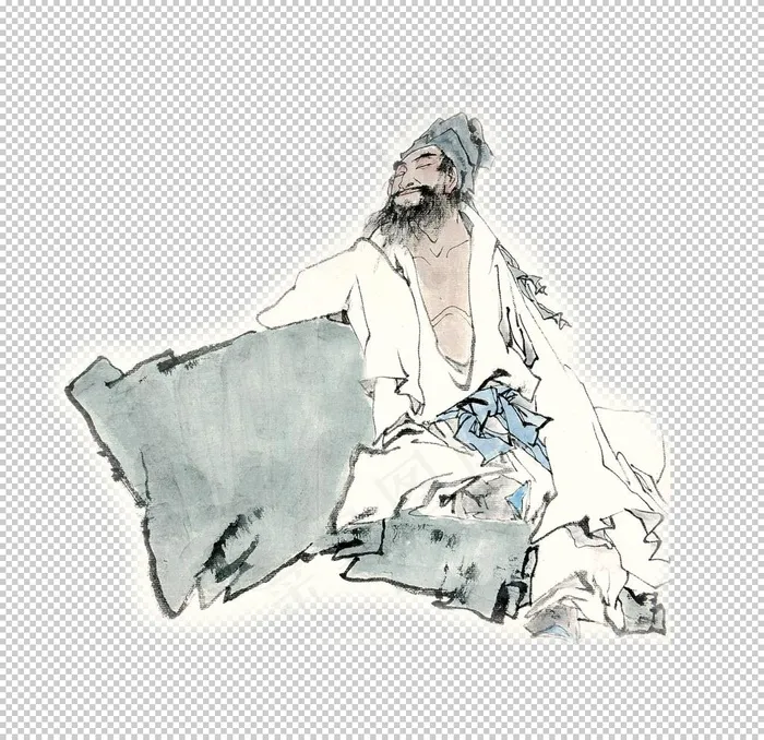 中国风水墨古代人物图片