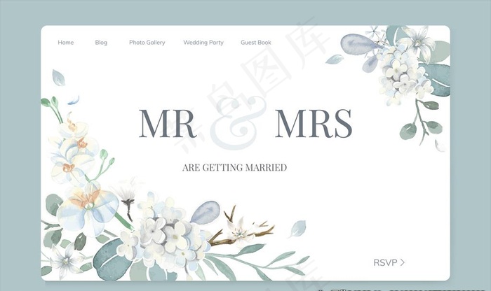 婚礼邀请卡图片