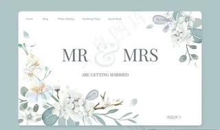 婚礼邀请卡图片