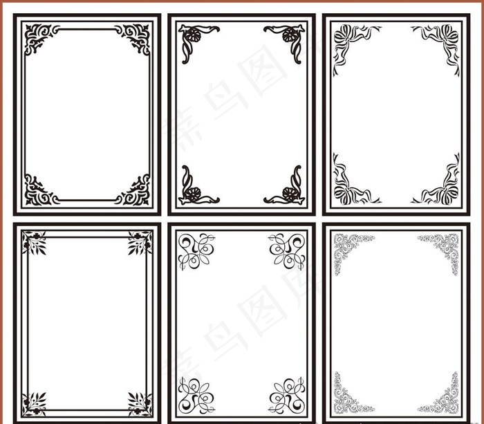 贵宾卡边框 VIP边框 镂空花图片