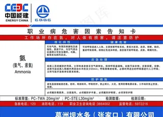 职业病危害告知卡图片