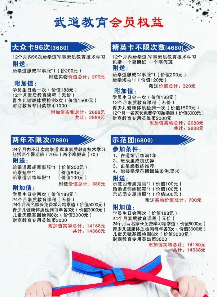 跆拳道图片cdr矢量模版下载