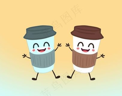 奶茶卡通人物图片