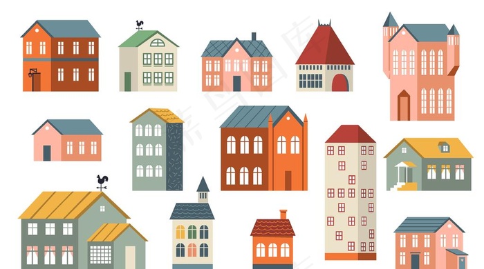 房子矢量图图片