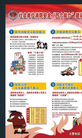 消防安全四个能力图片