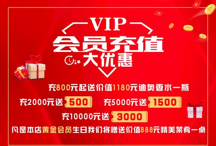 会员充值图片cdr矢量模版下载