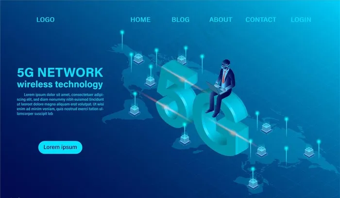5G时代图片ai矢量模版下载